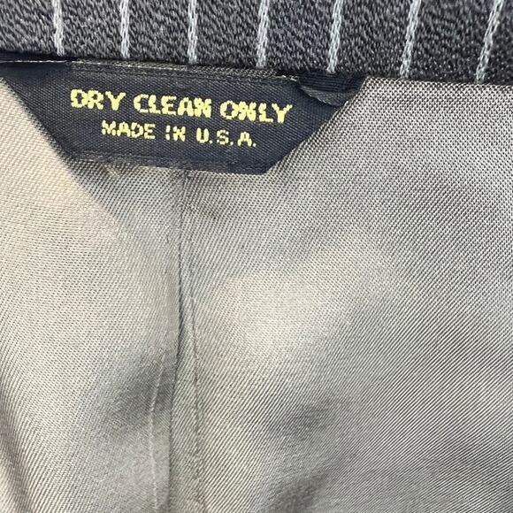 Bespoke The King's Image Mens Sz 52 Pinstripe Suit & Pants by James Williams Jr. - Picture 8 of 11